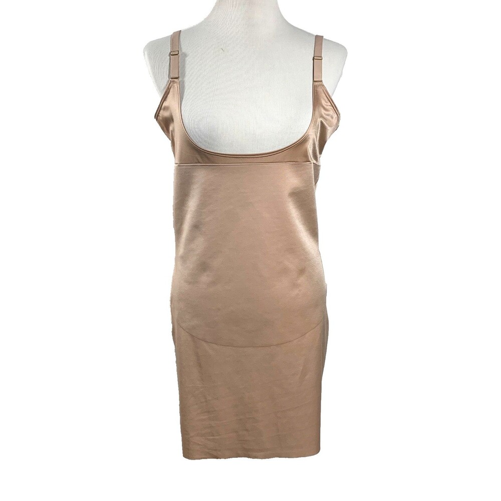 Spanx SmartGrip Open Bust Shapewear Slip Beige Plus Size 3X